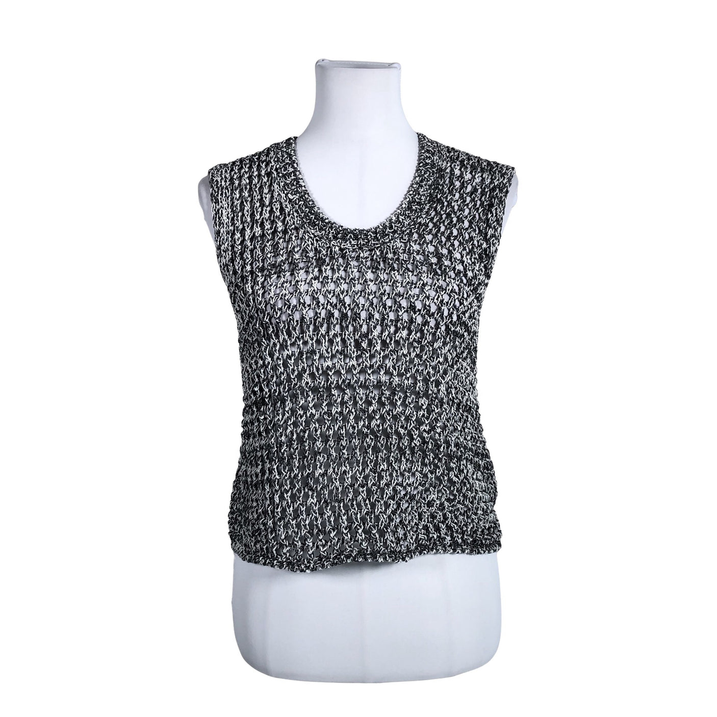 Unisex Massimo Dutti - Kootud vest, suurus 36 - Hall (1)