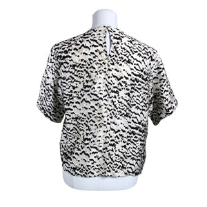 Unisex MSCH Copenhagen - Lühikeste käistega pluus, suurus 34 - Beige (2)