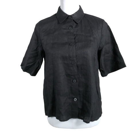 Unisex Noom - Lühikeste käistega pluus, suurus 34 - Must ()
