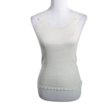 Unisex Soyaconcept - Trikotaažist topp, suurus 38 - Looduslik valge ()