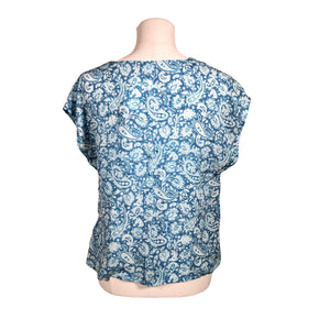 Unisex Nanso - Lühikeste käistega pluus, suurus 36 - Türkiis (2)