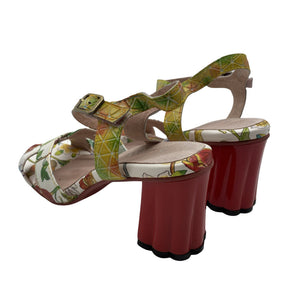 Unisex Laura Vita - Kontsaga rihmikud, suurus 39 - Punane (2)
