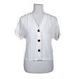 Unisex Lindex - Lühikeste käistega pluus, suurus 40 - Valge ()
