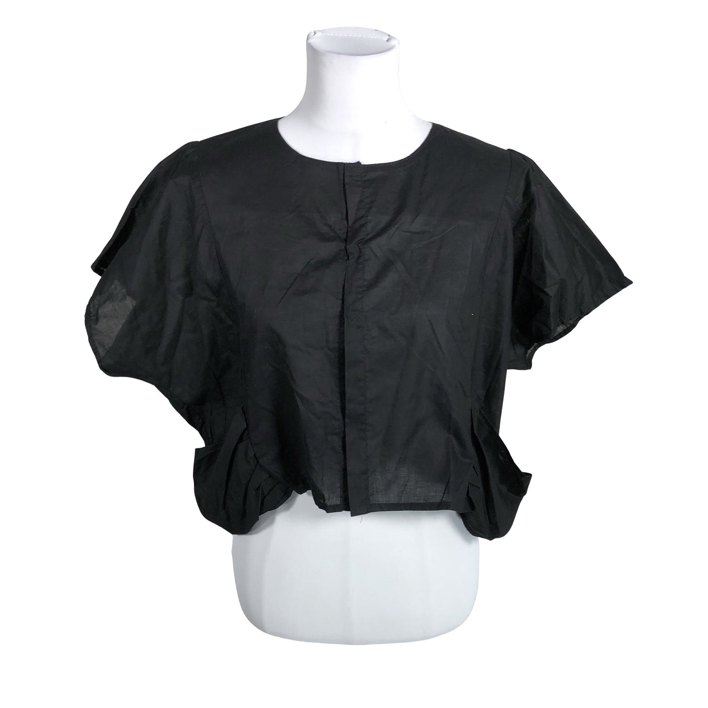Unisex GILLES ET DADA - Lühikeste käistega pluus, suurus 38 - Must (1)