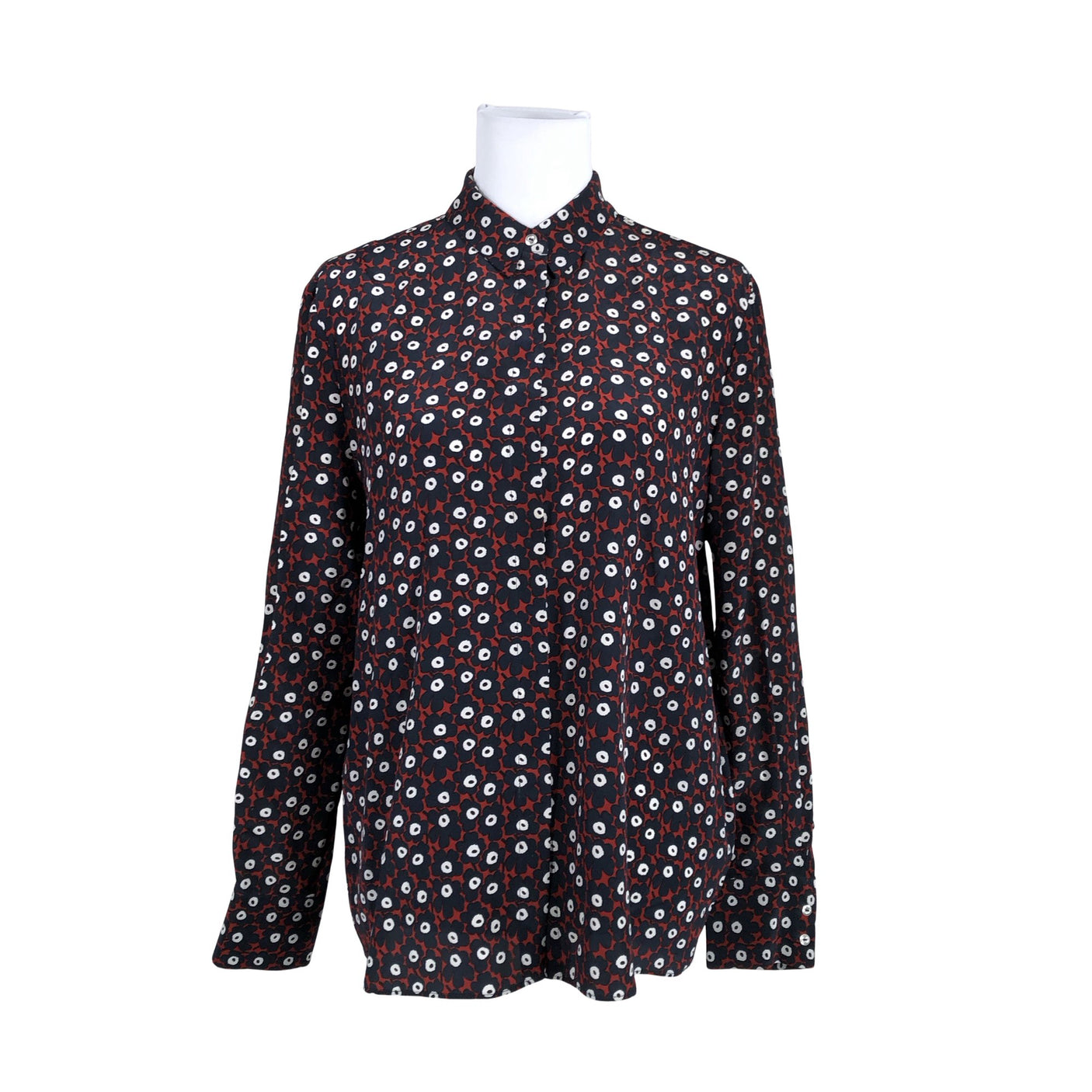 Unisex Marimekko - Pluus, suurus 40 - Veinipunane (1)