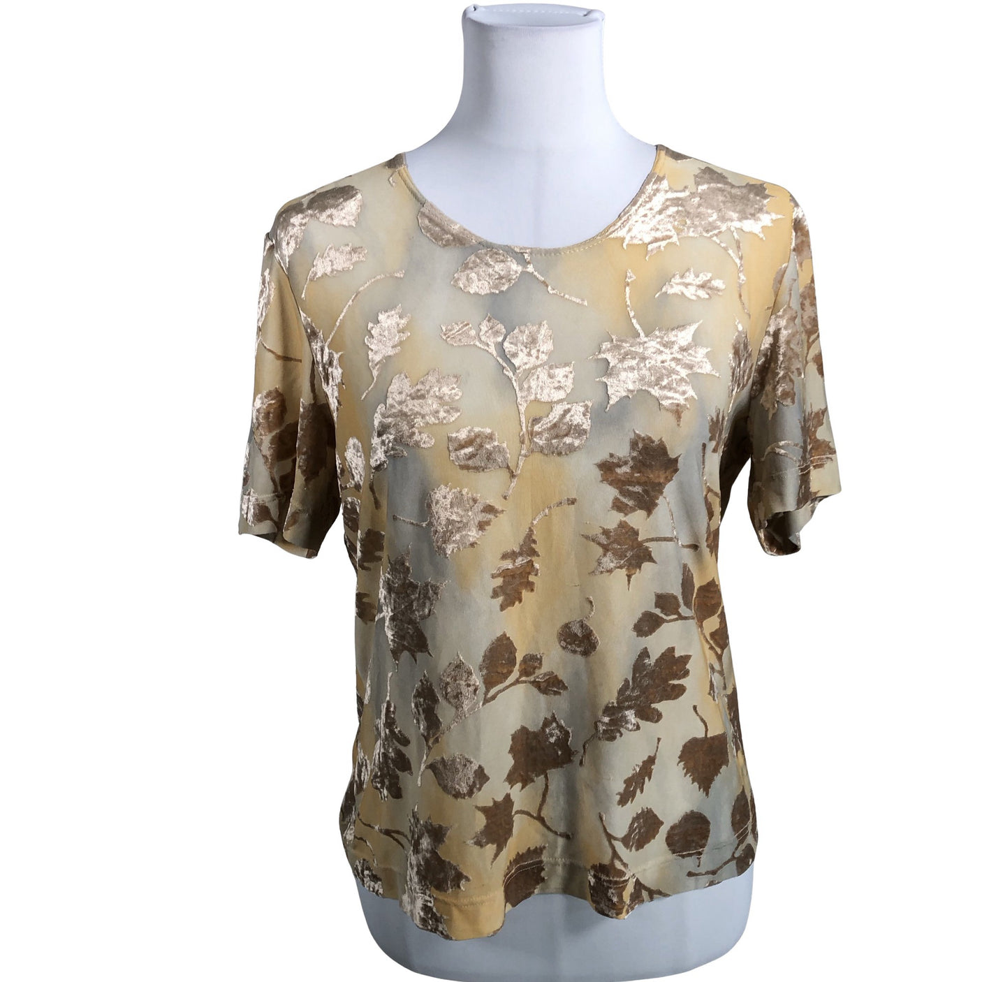 Unisex Voglia - Lühikeste käistega pluus, suurus 40 - Beige (1)