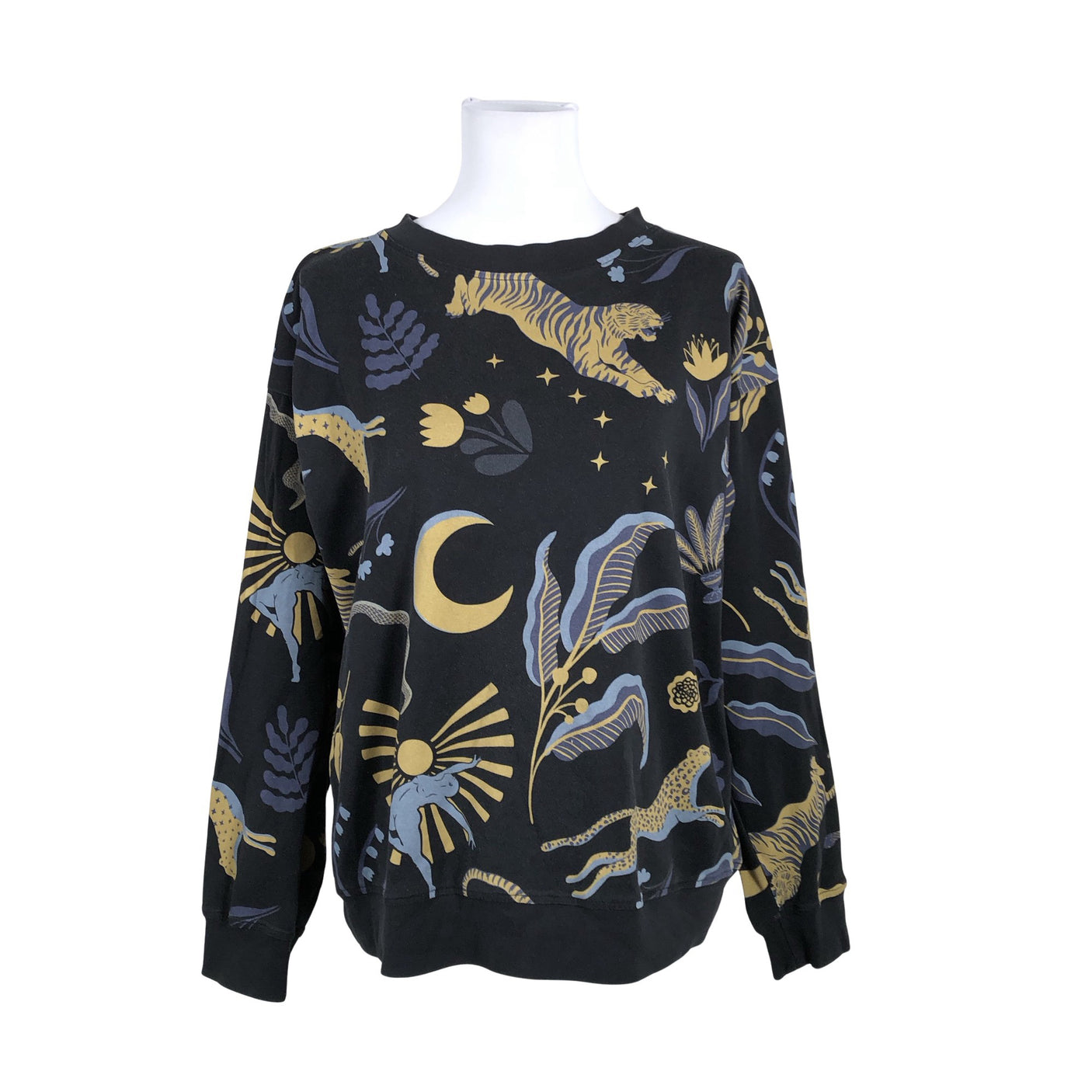 Unisex Uhana Design - Trikotaažist pluus, suurus 36 - Must (1)