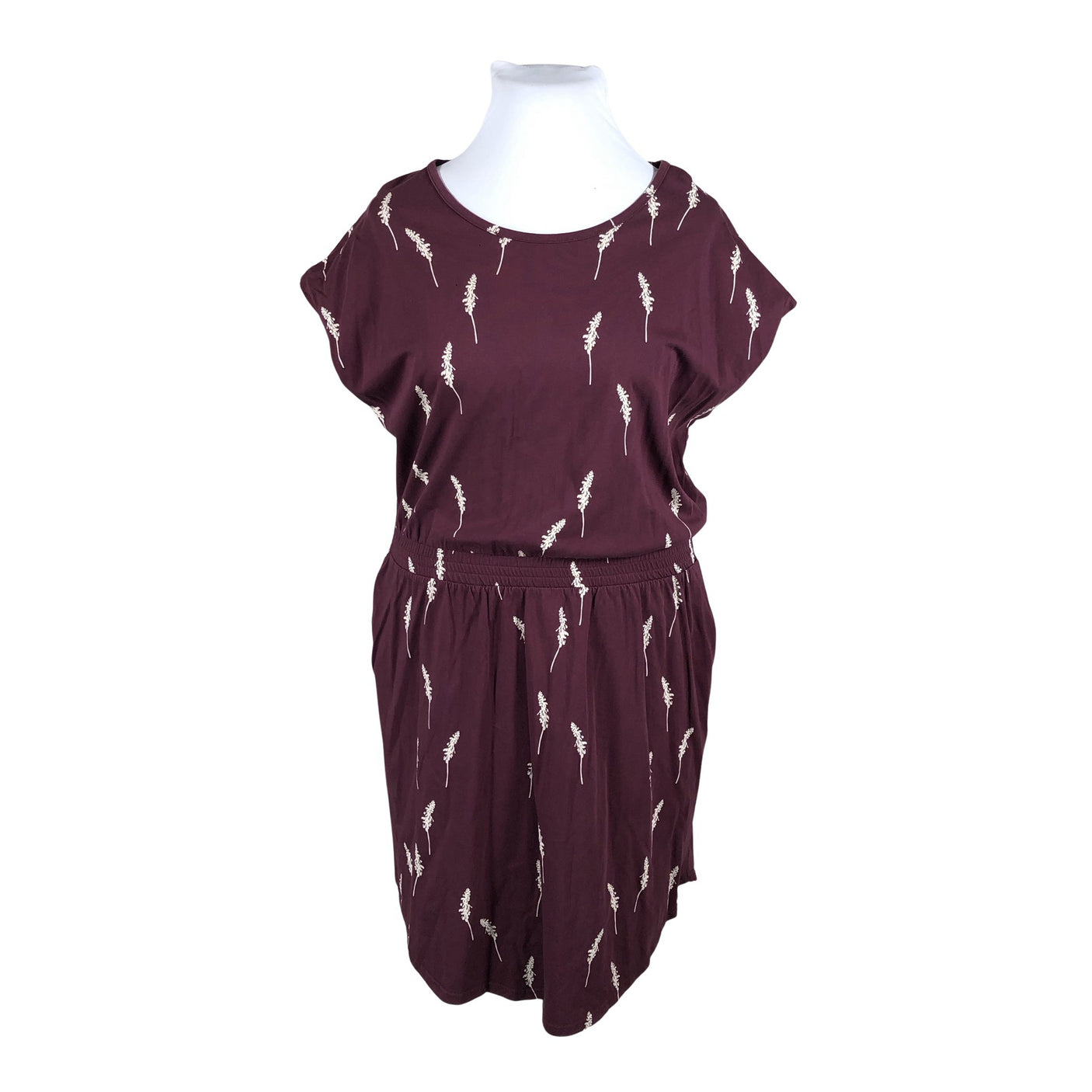 Unisex NOSH - Trikotaažist kleit, suurus 42 - Veinipunane (1)