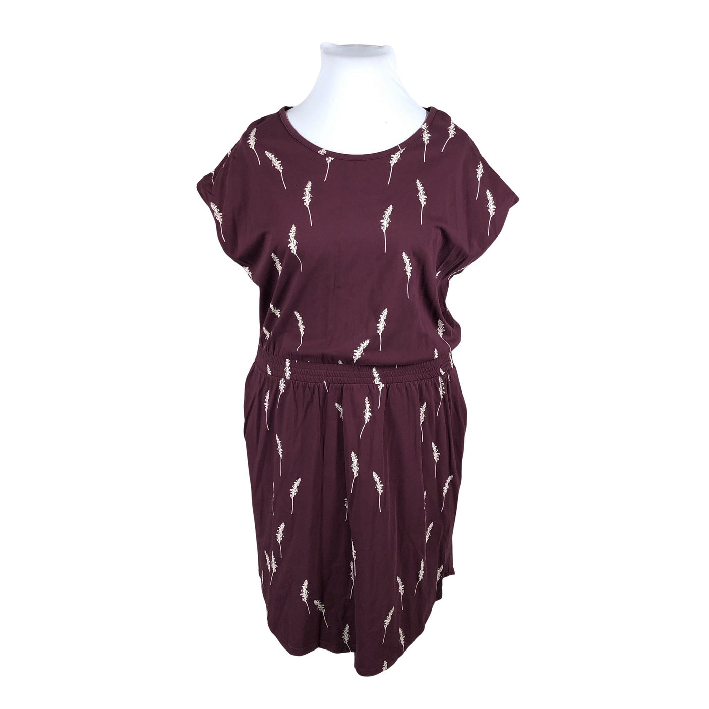 Unisex NOSH - Trikotaažist kleit, suurus 42 - Veinipunane (2)