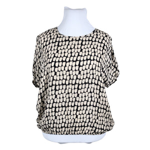 Unisex Kaffe - Lühikeste käistega pluus, suurus 42 - Must (1)