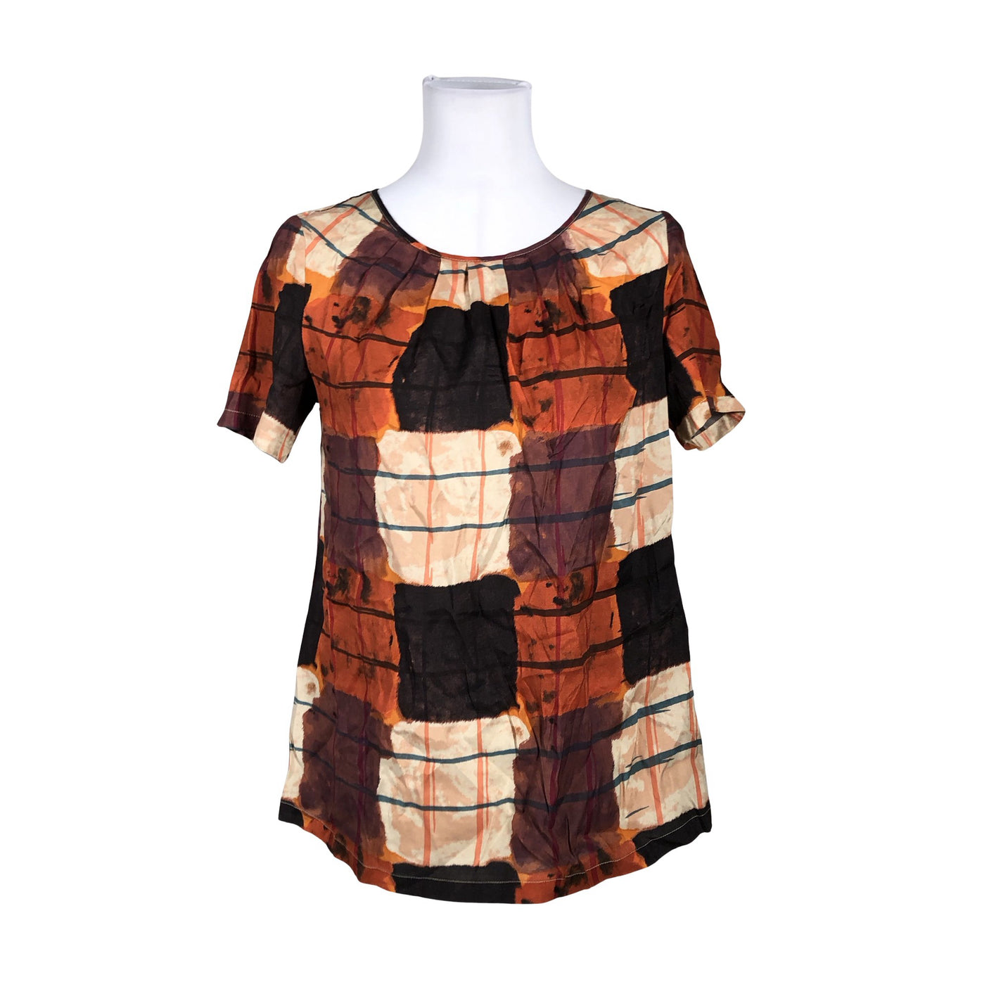 Unisex Esprit - Lühikeste käistega pluus, suurus 36 - Oranž (1)