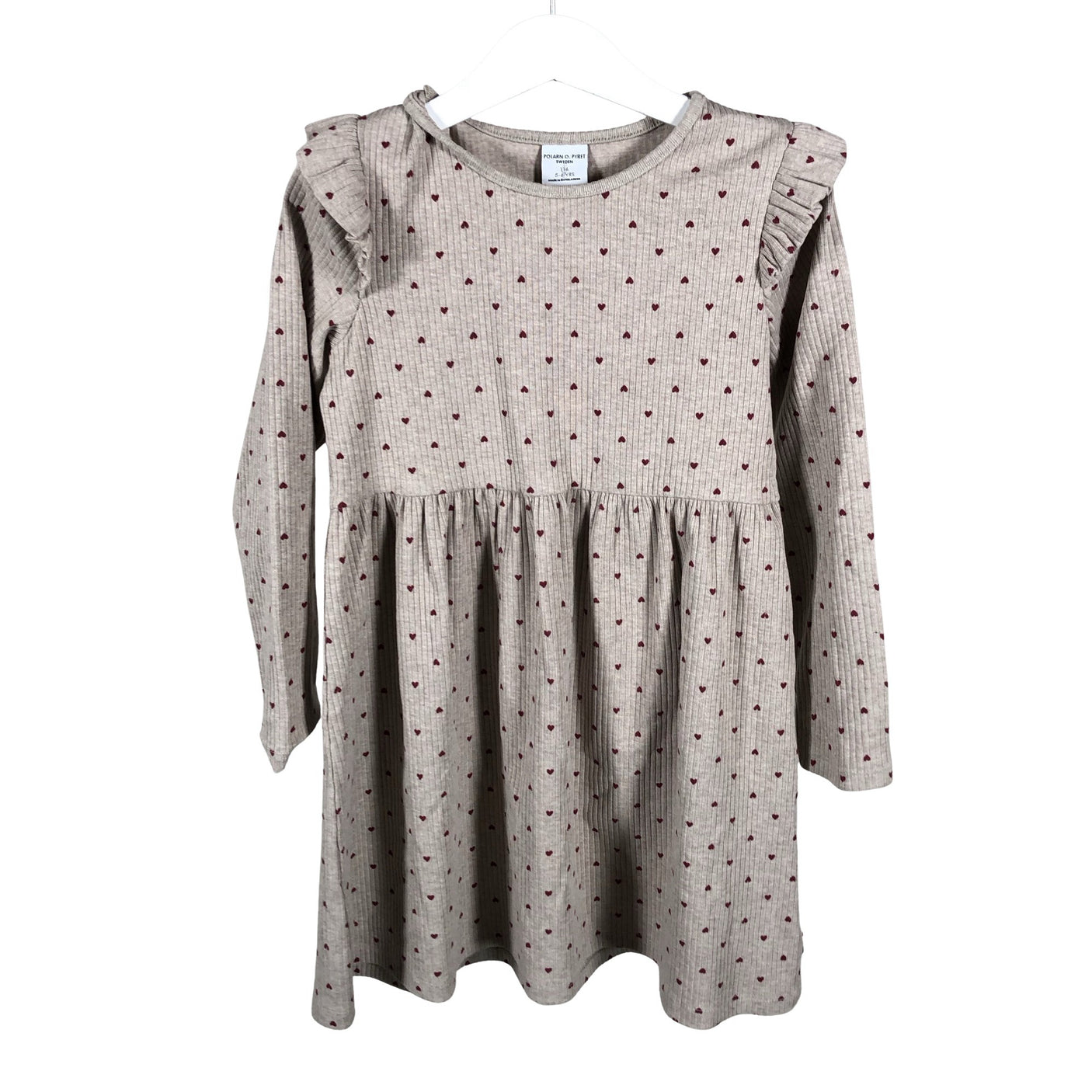 Unisex Polarn O. Pyret - Trikotaažist kleit, suurus 110 - 116 - Beige (1)
