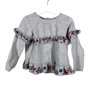 Unisex Polarn O. Pyret - Pluus, suurus 104 - 110 - Hall (1)