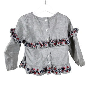 Unisex Polarn O. Pyret - Pluus, suurus 104 - 110 - Hall (2)