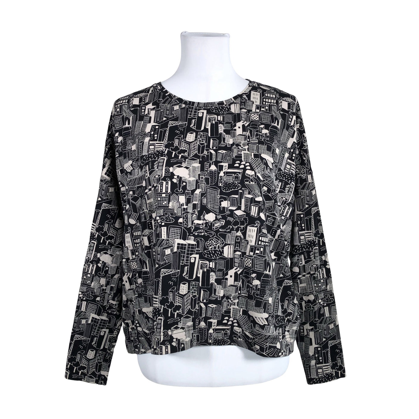 Unisex Papu - Trikotaažist pluus, suurus 36 - Must (1)