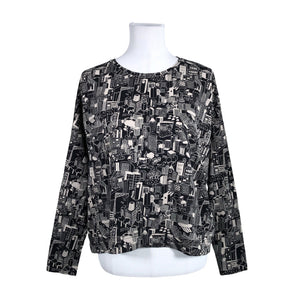 Unisex Papu - Trikotaažist pluus, suurus 36 - Must (1)