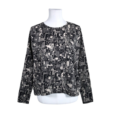 Unisex Papu - Trikotaažist pluus, suurus 36 - Must ()