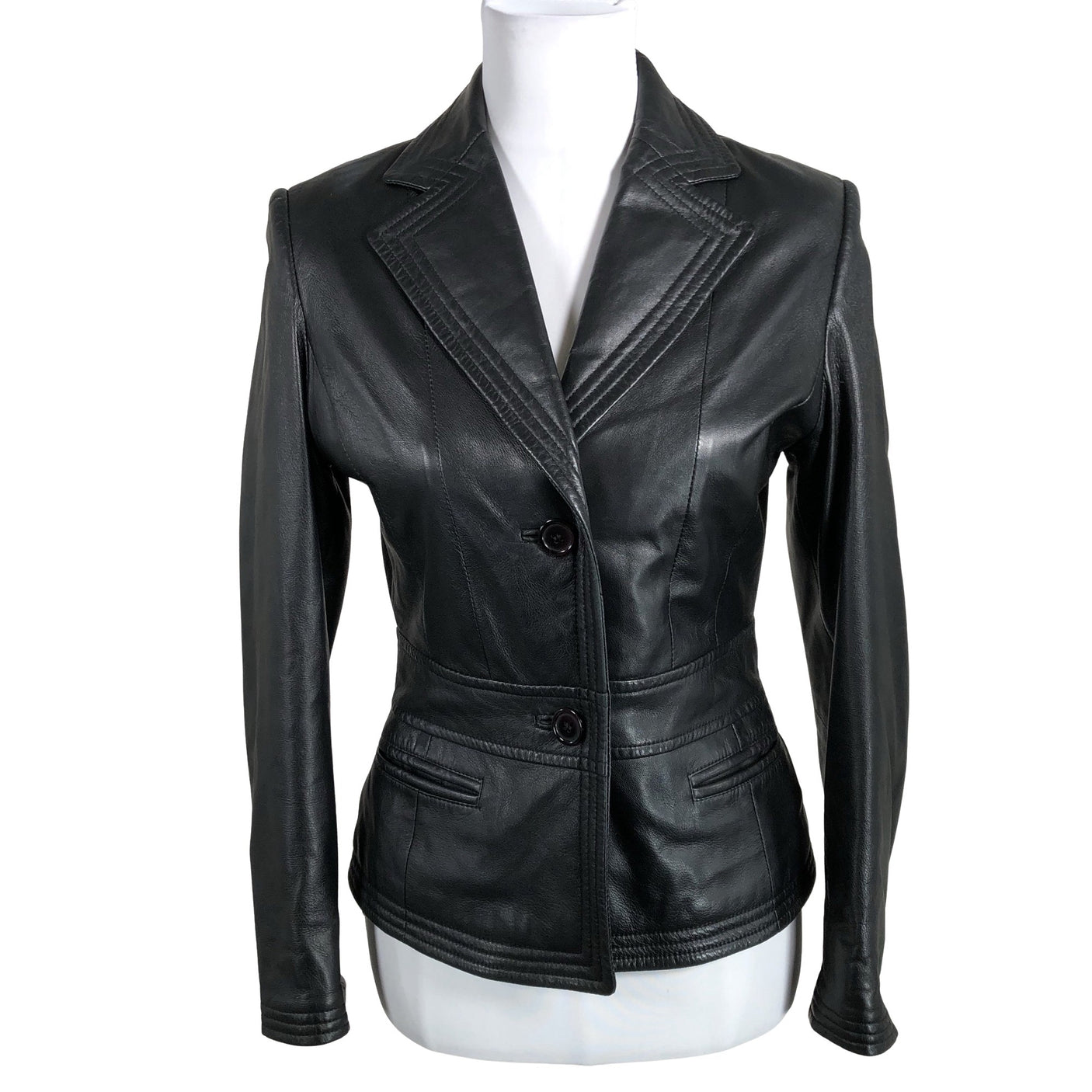 Unisex Ril's - Nahktagi, suurus 34 - Must (1)