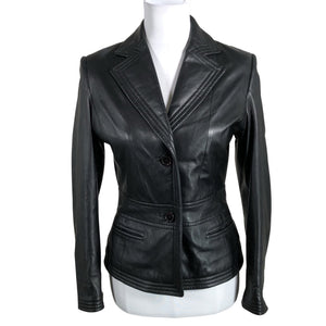 Unisex Ril's - Nahktagi, suurus 34 - Must (1)