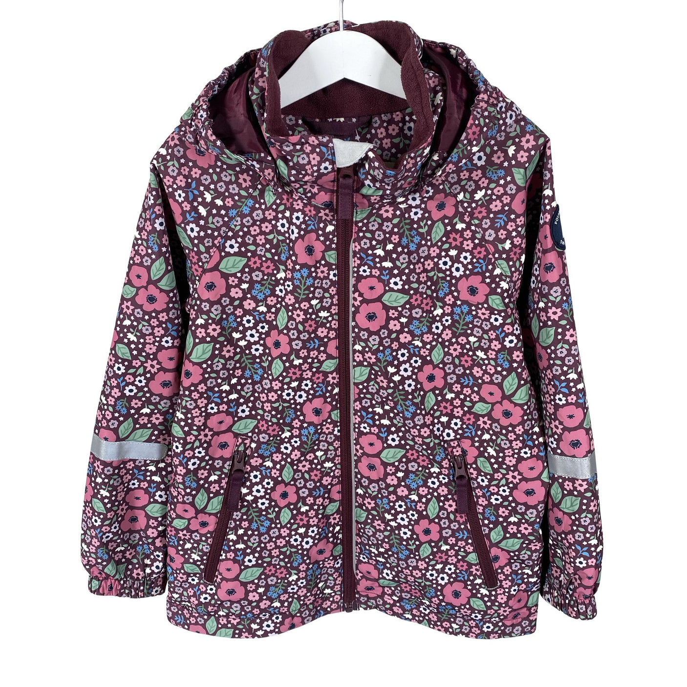 Unisex Polarn O. Pyret - Kevad-/sügisjope, suurus 116 - 122 - Veinipunane (1)