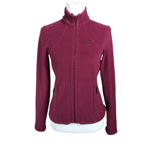 Unisex Jack Wolfskin - Fliisjakk, suurus 34 - Veinipunane (1)