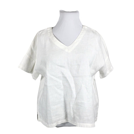 Unisex Nanso - Lühikeste käistega pluus, suurus 42 - Valge ()