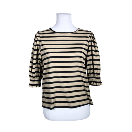 Unisex Lindex - Lühikeste käistega pluus, suurus 36 - Beige ()
