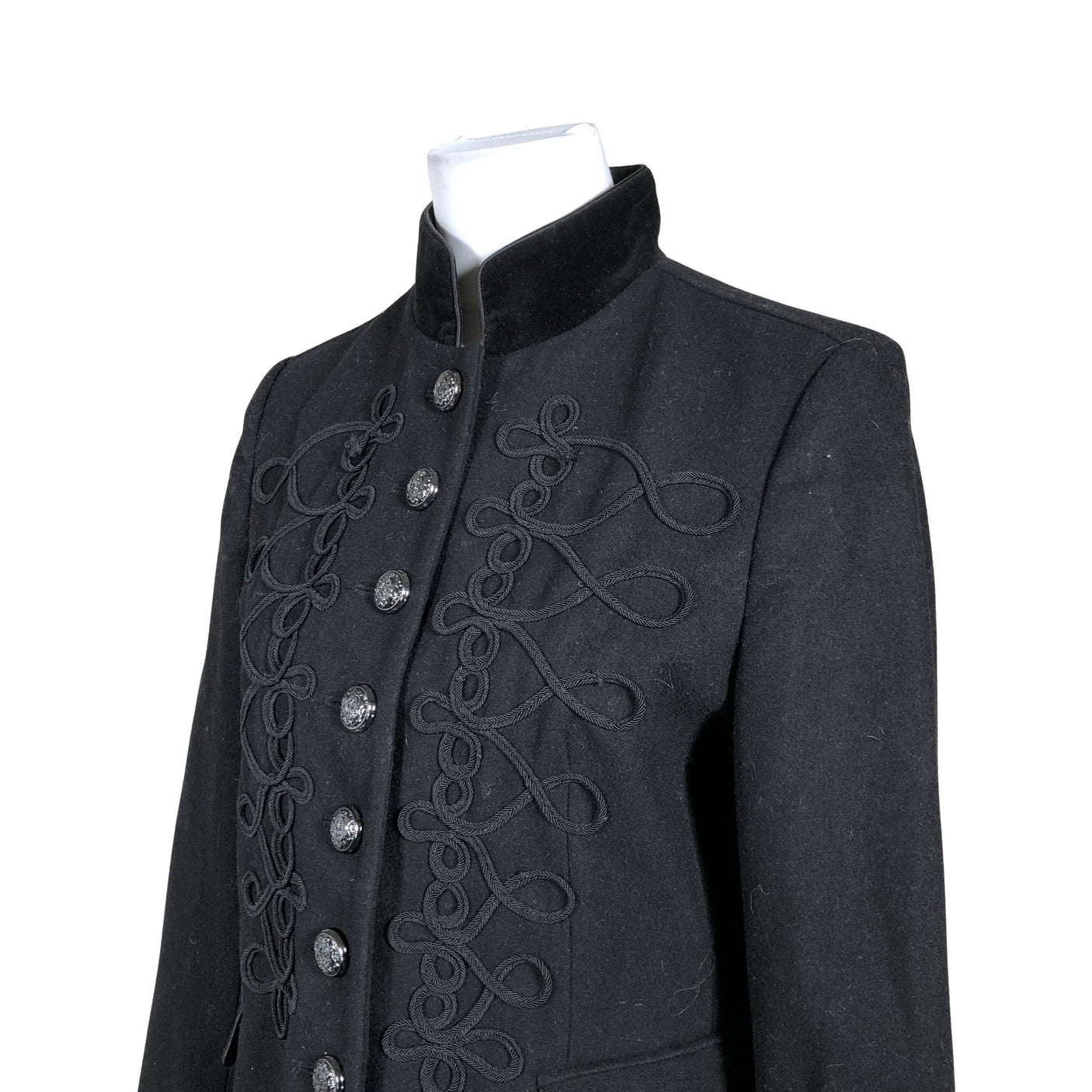 Unisex White Label - Villane mantel, suurus 40 - Must (2)