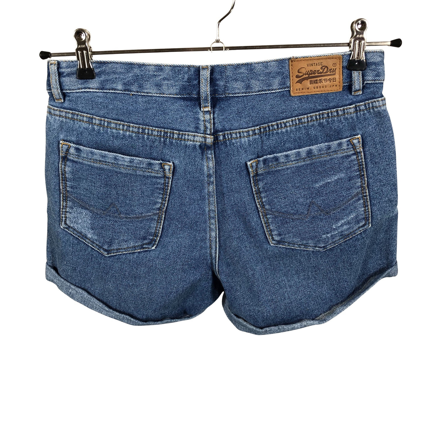 Unisex Superdry - Teksast lühikesed püksid, suurus W25 - Sinine (2)
