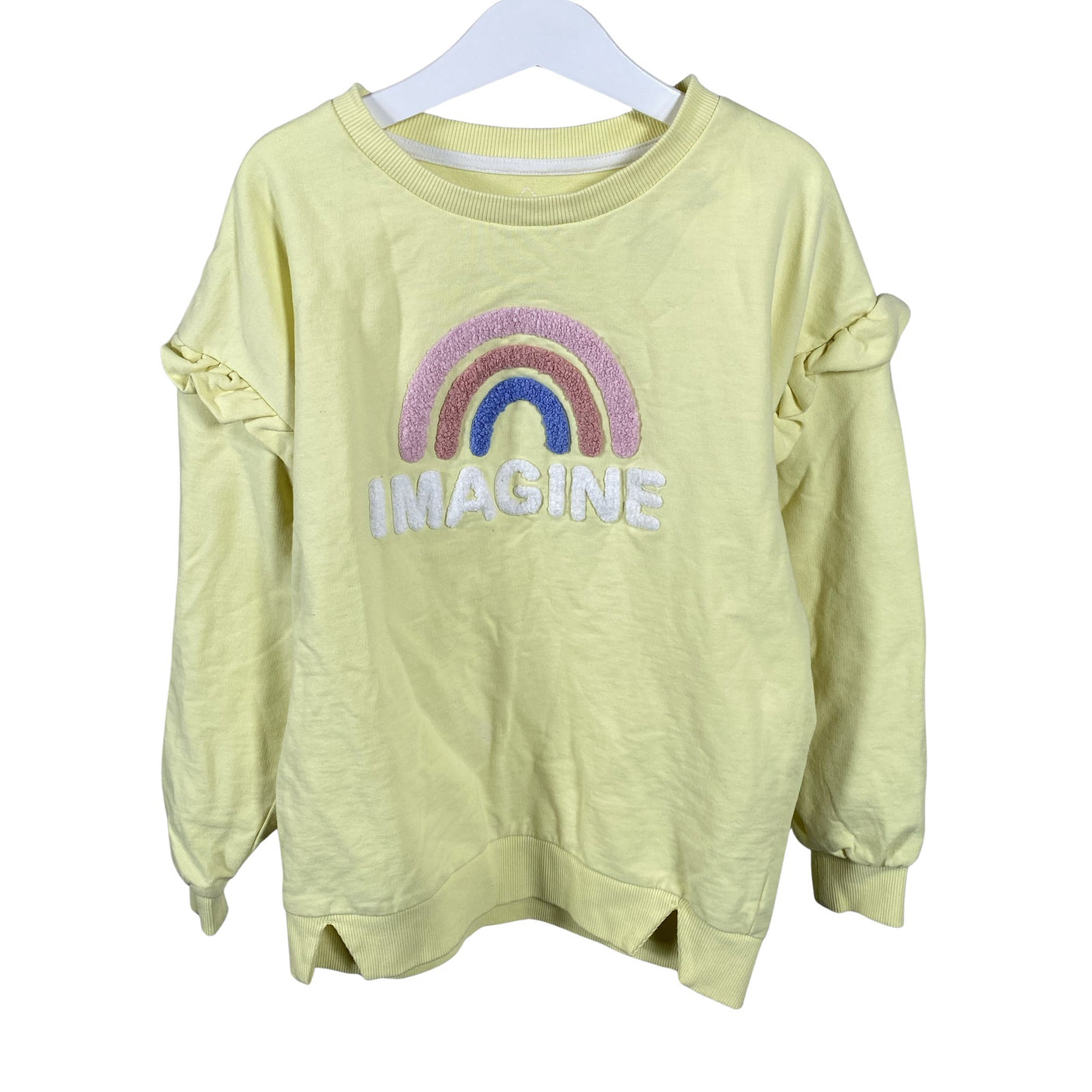 Unisex TEX - Dressikangast pluus, suurus 134 - 140 - Kollane (1)