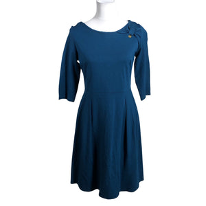 Unisex My Olsson - Trikotaažist kleit, suurus 38 - Sinine (1)