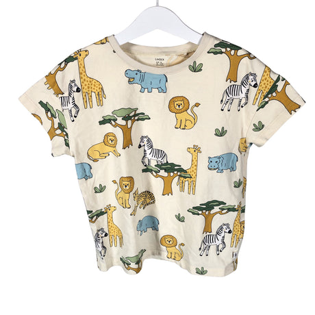 Unisex Lindex - T-särk, suurus 110 - 116 - Beige ()