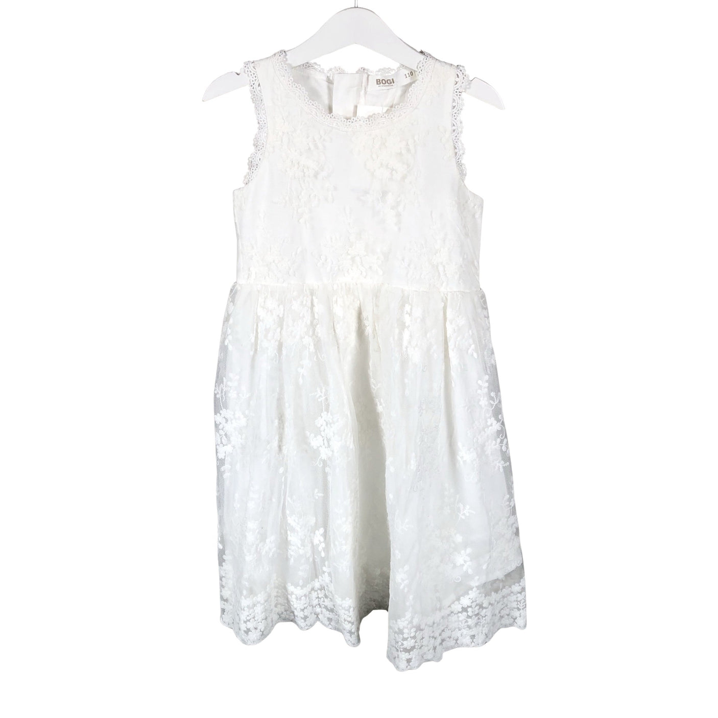 Unisex Bogi - Pidulik kleit, suurus 104 - 110 - Valge (1)