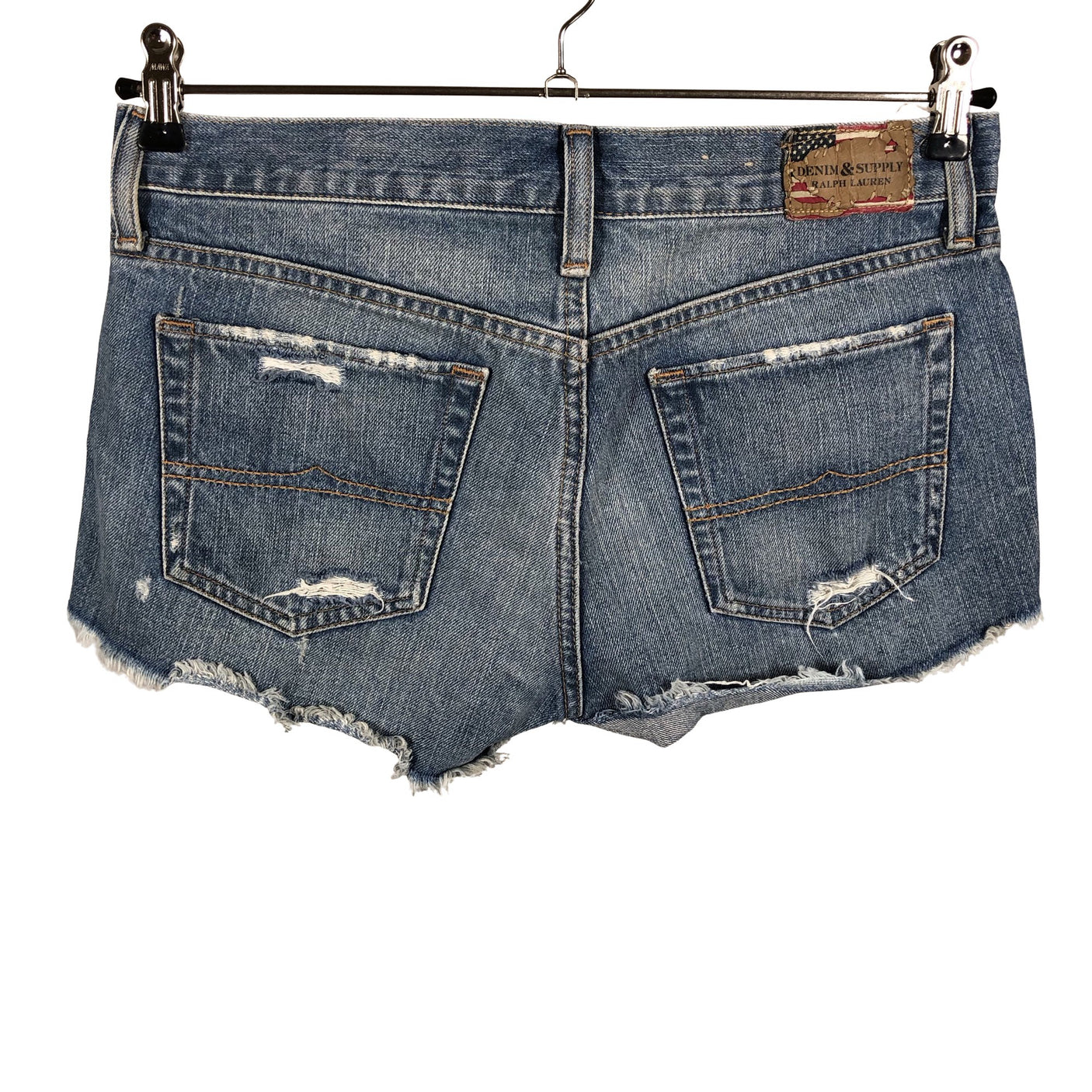 Unisex Denim & Supply Ralph Lauren - Teksast lühikesed püksid, suurus W27 - Sinine (2)