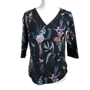 Unisex Nakoa - Trikotaažist pluus, suurus 36 - Must (1)