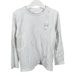 Unisex Knowledge Cotton Apparel - Trikotaažist pluus, suurus 122 - 128 - Valge (1)