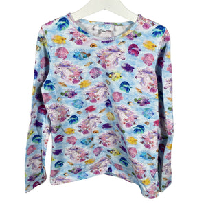 Unisex Pop & Co Helsinki - Trikotaažist pluus, suurus 128 - 134 - Helesinine (1)
