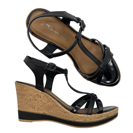Unisex Tamaris - Kiilkontsaga rihmikud, suurus 40 - Must ()