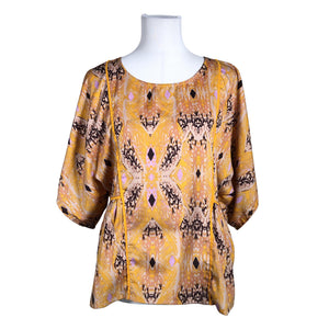 Unisex Ichi - Lühikeste käistega pluus, suurus 38 - Oranž (1)