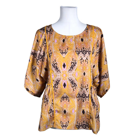 Unisex Ichi - Lühikeste käistega pluus, suurus 38 - Oranž ()