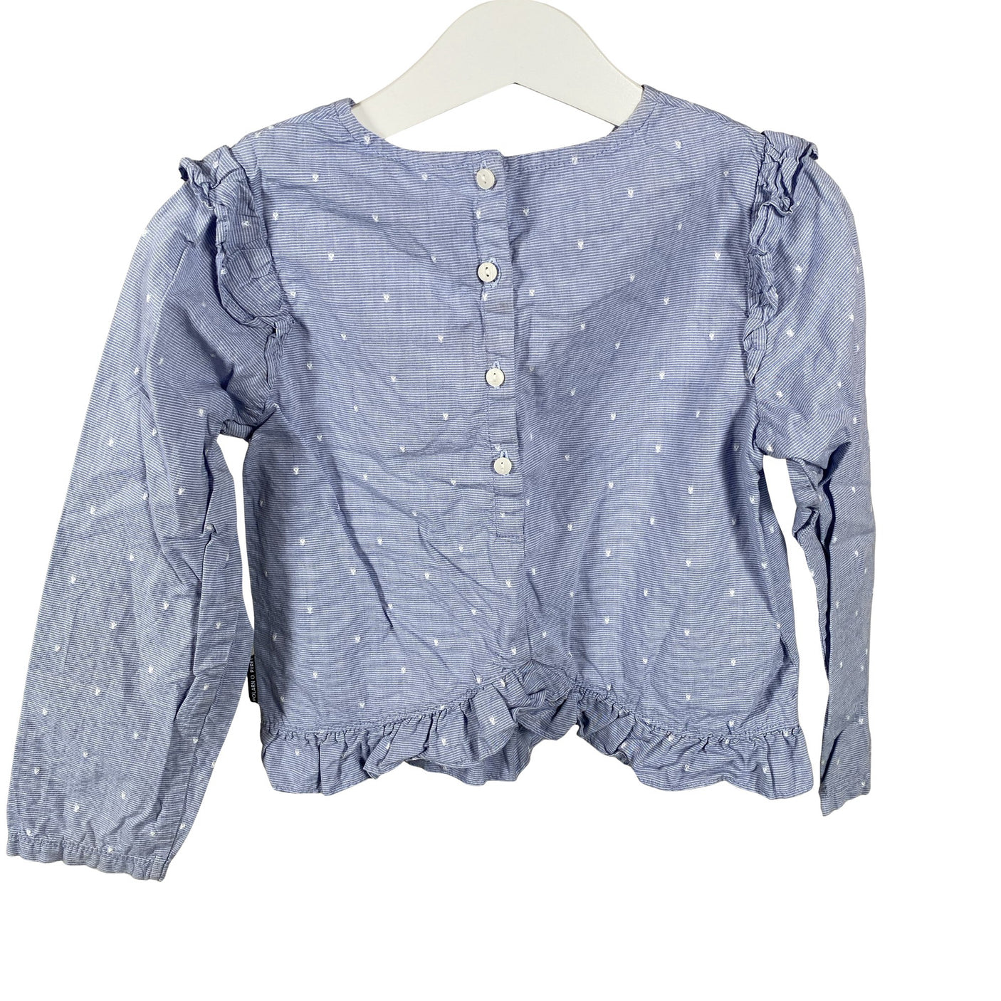 Unisex Polarn O. Pyret - Pluus, suurus 110 - 116 - Helesinine (2)