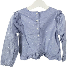 Unisex Polarn O. Pyret - Pluus, suurus 110 - 116 - Helesinine (2)