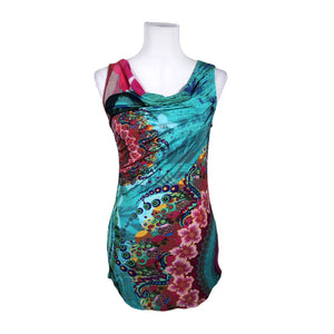 Unisex Desigual - Trikotaažist topp, suurus 36 - Türkiis (1)