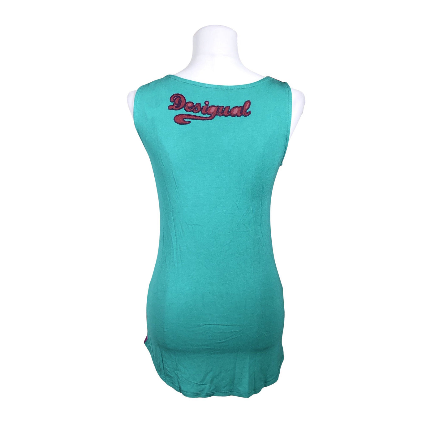 Unisex Desigual - Trikotaažist topp, suurus 36 - Türkiis (2)