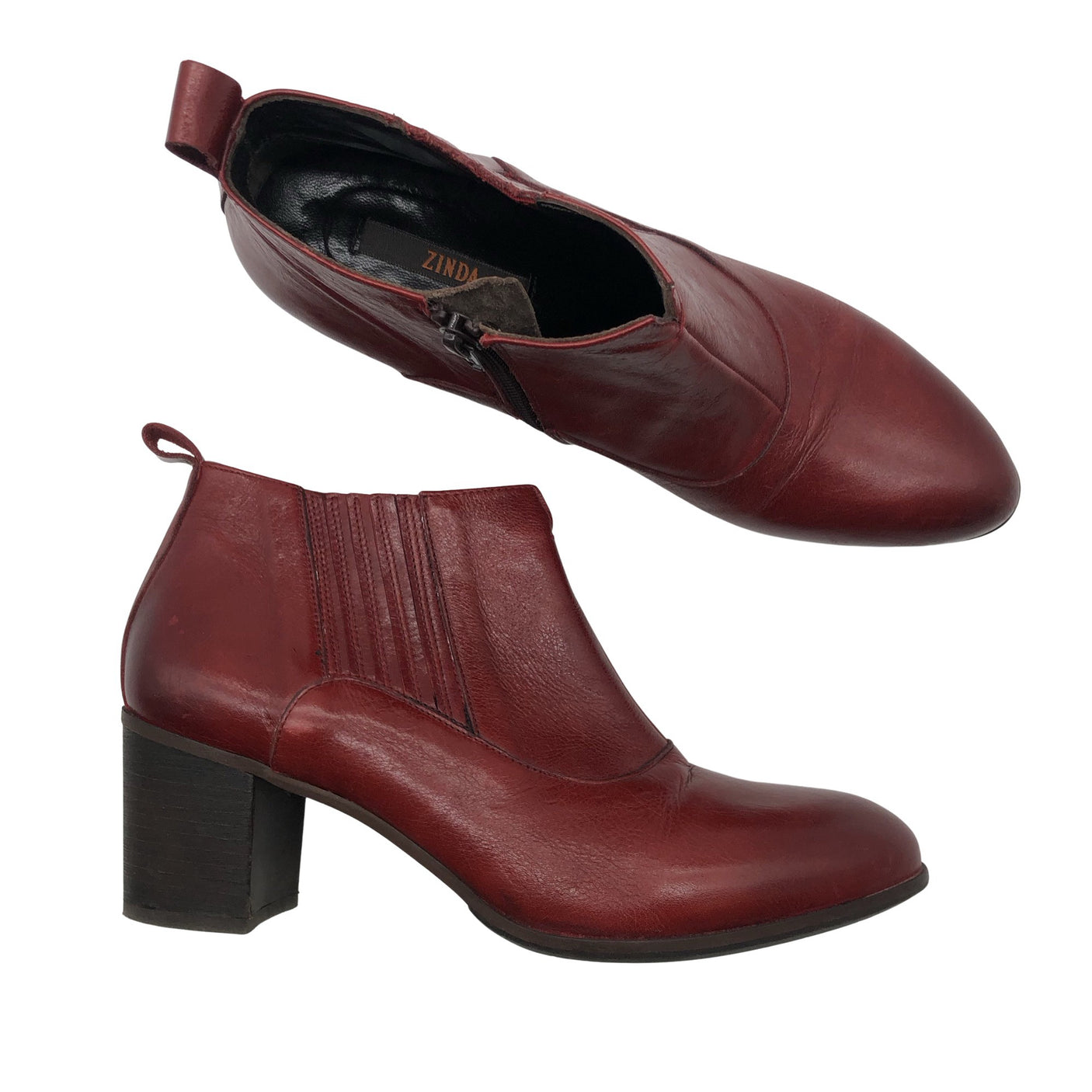 Unisex Zinda - Poolsaapad, suurus 39 - Punane (1)