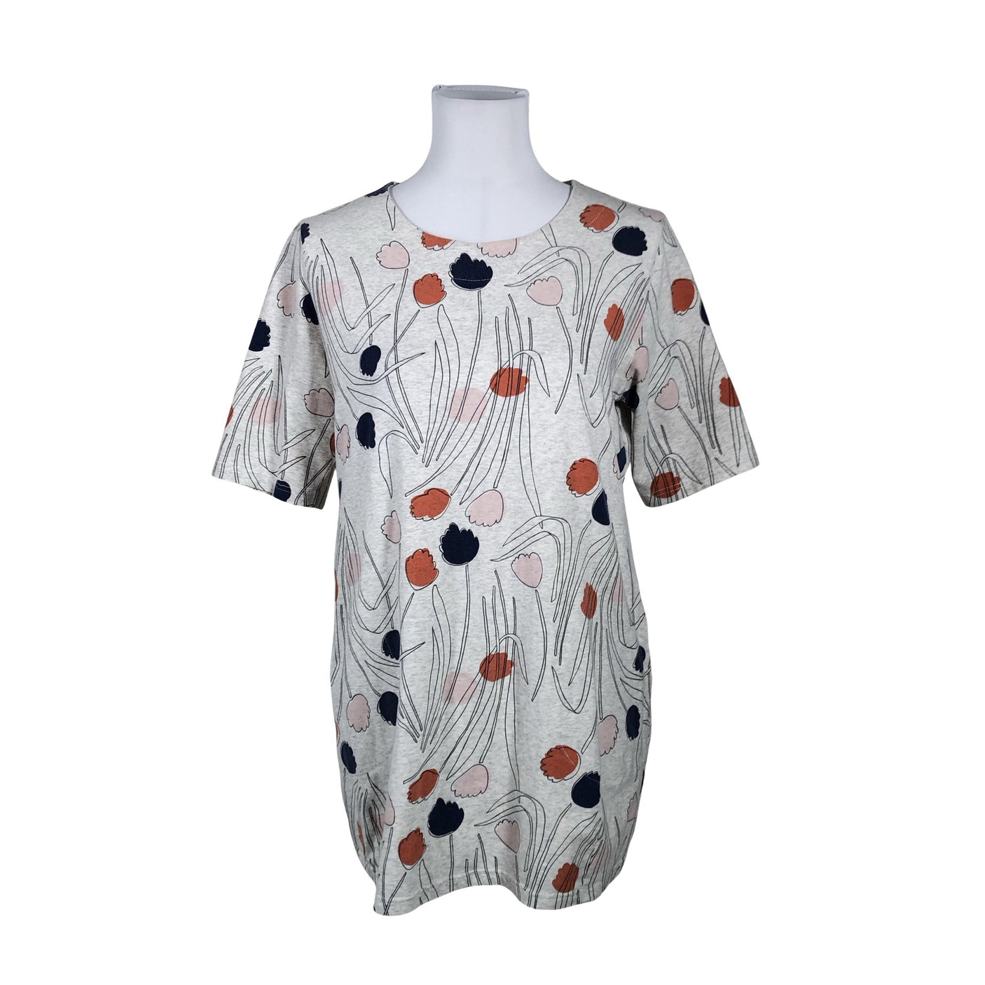 Unisex Nanso - Trikotaažist tuunika, suurus 40 - Hall (1)