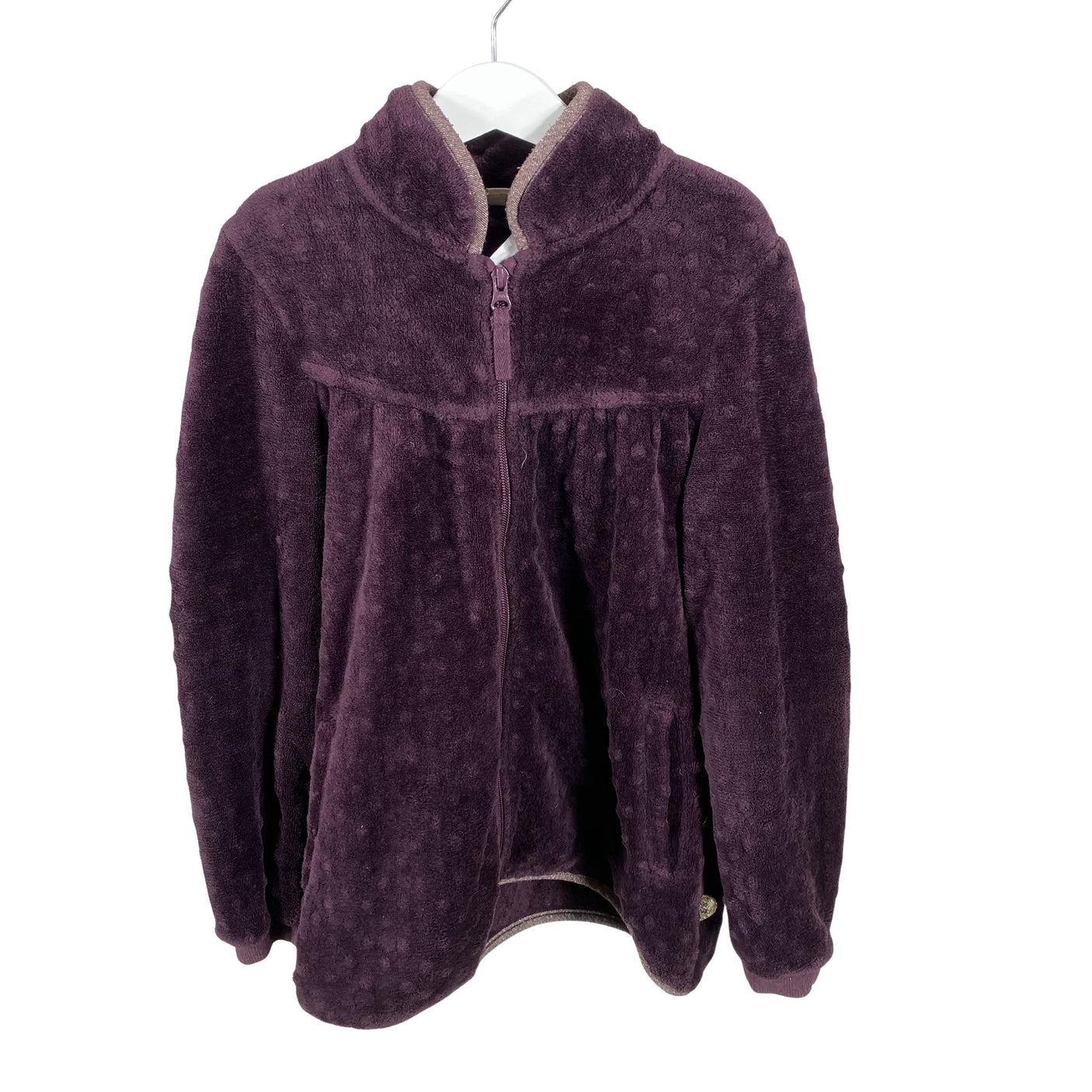 Unisex POMPdeLUX - Fliisjakk, suurus 146 - 152 - Veinipunane (1)