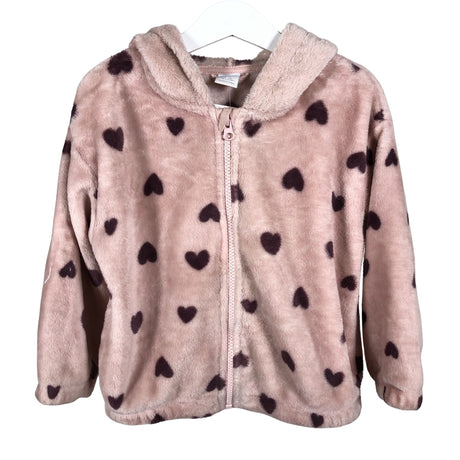 Unisex Lindex - Fliisjakk, suurus 104 - 110 - Heleroosa ()