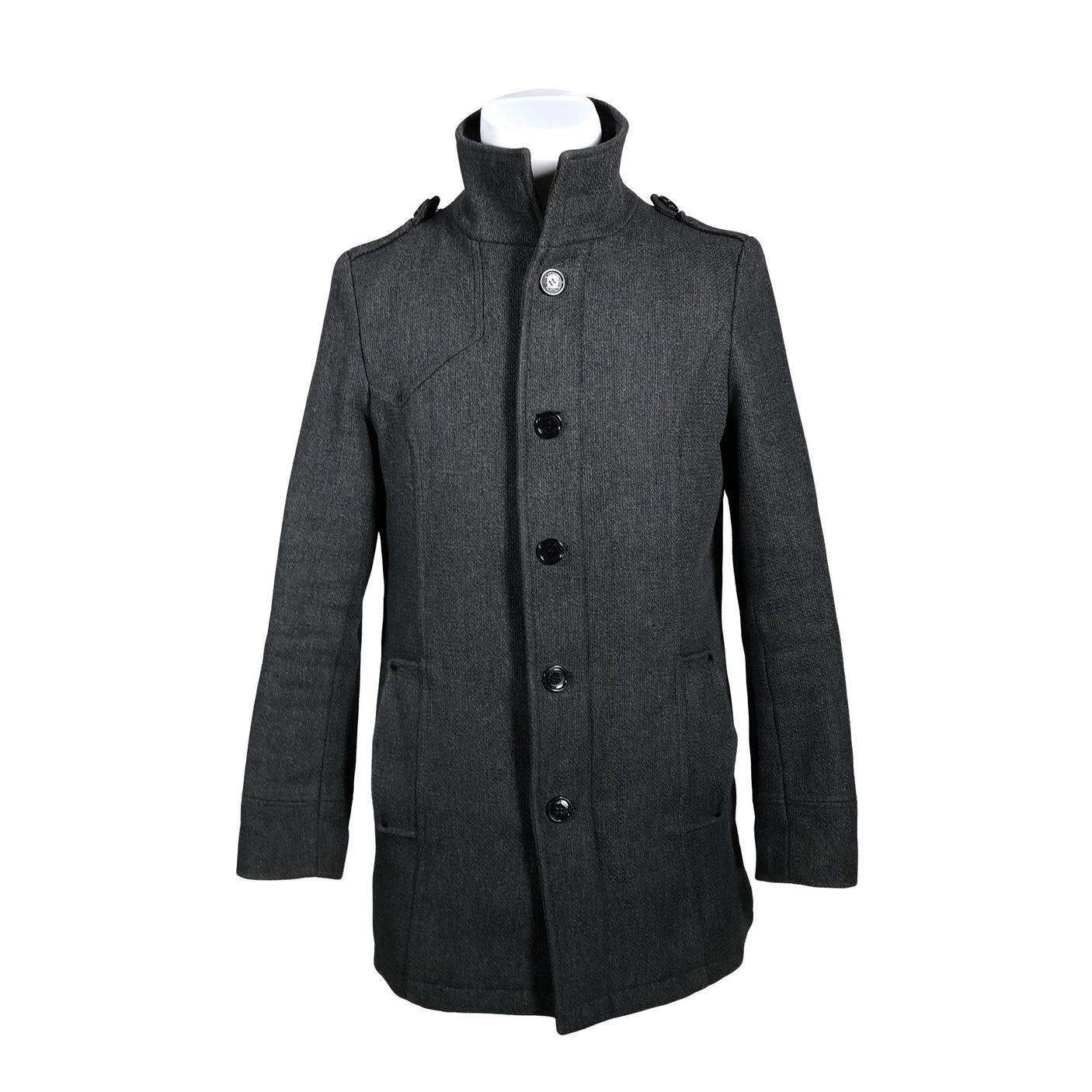 Unisex Selected - Villane mantel, suurus M - Hall (1)