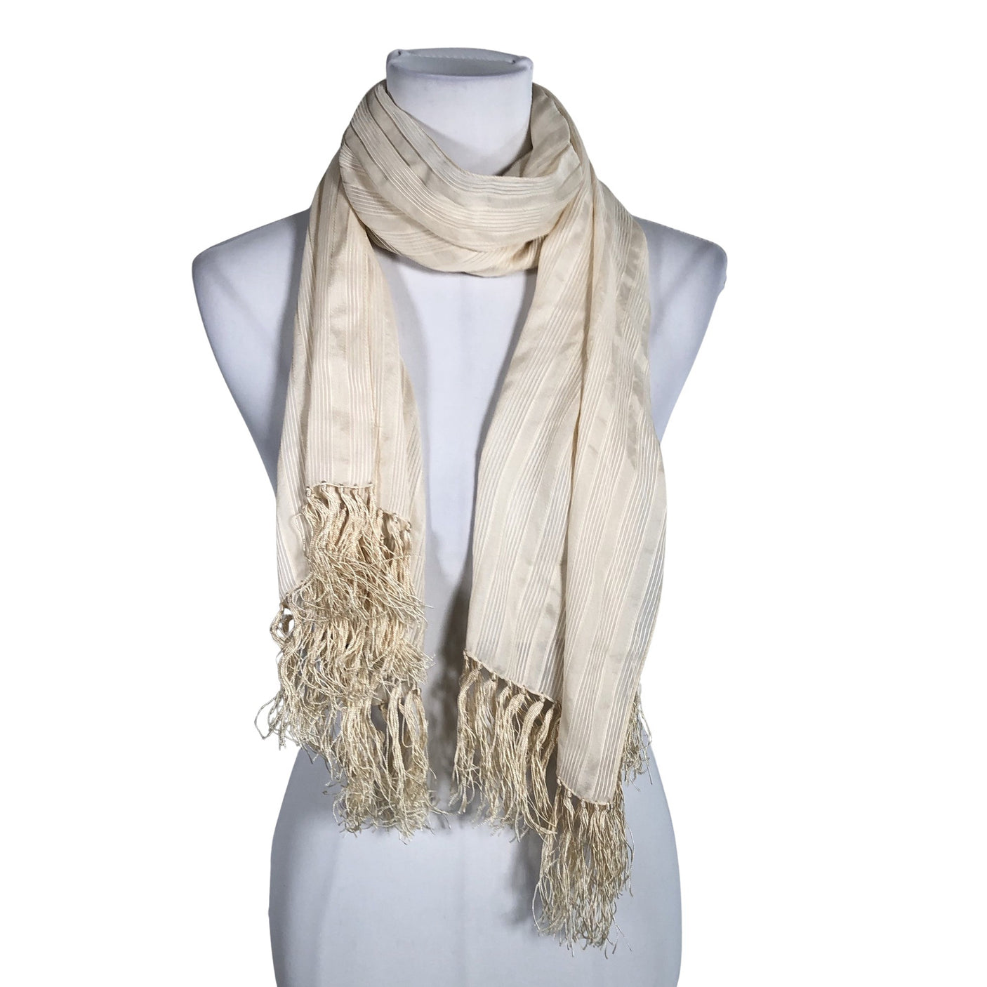 Unisex Giorgio Armani - Õhuke sall, suurus Midi - Beige (2)